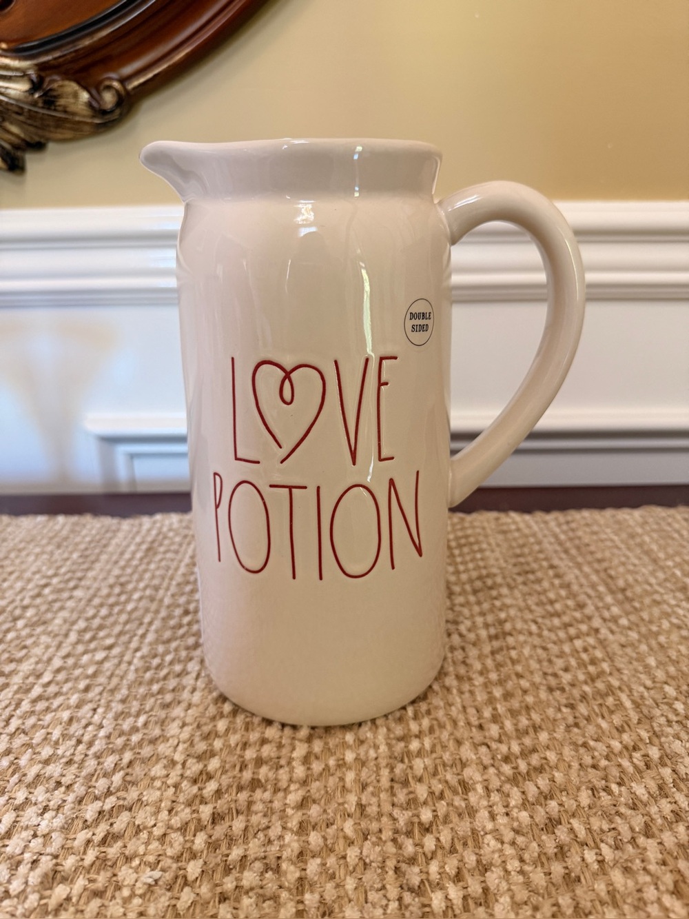 NWT Rae Dunn LOVE POTION pitcher